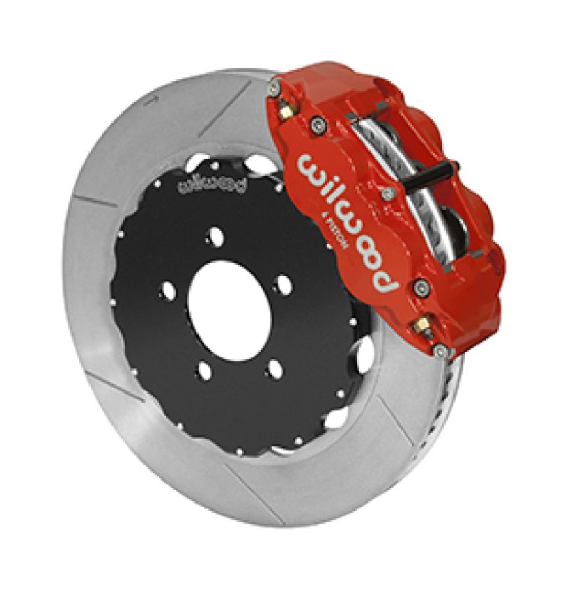Wilwood 140-14681-R 03-11 Crown Victoria Forged Narrow Superlite 6R Front Brake Kit w/ Slotted GT Rotor - Red