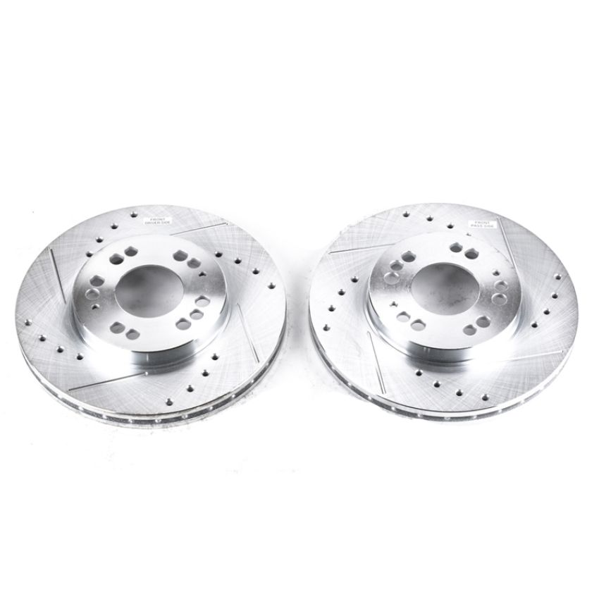 PowerStop JBR583XPR PowerStop Evolution Performance Drilled, Slotted & Plated Brake Rotor Pair