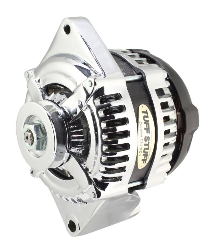 TUFF-STUFF TFS8441C1G1W 225 MAX AMP Alternator 1 Groove 1 Wire Chrome
