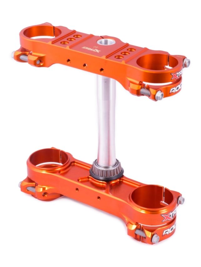 XTrig 501340501101 13-23 KTM 125-500/ GasGas/ Husqvarna ROCS Tech Triple Clamp 20 mm. Offset M12 - Orange
