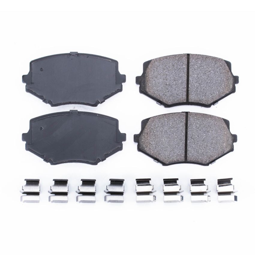 PowerStop 17-635 PowerStop - Z17 Low-Dust Ceramic Brake Pads with Hardware