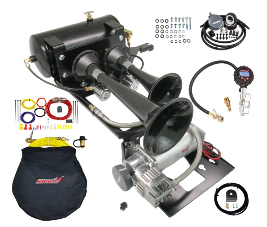 Kleinn Air Horns TJXTREME Kleinn 97-06 Jeep Wrangler TJ Onboard Air System w/ Model 220 Horns