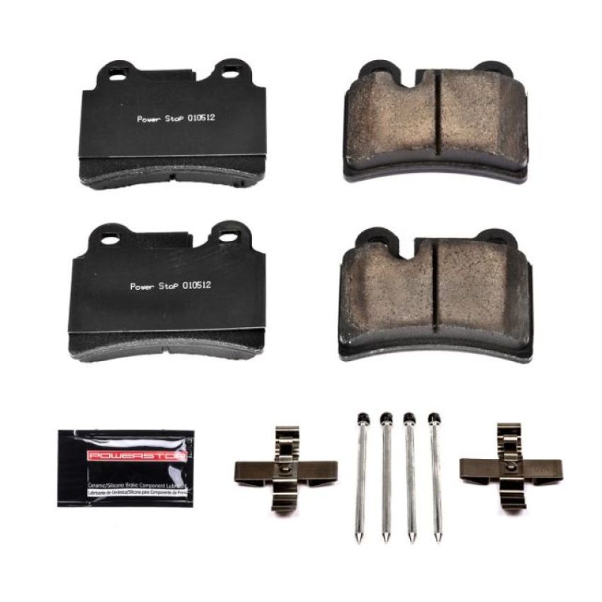 PowerStop Z23-1277 PowerStop - Z23 Daily Driver Carbon-Fiber Ceramic Brake Pads with Hardware Kit