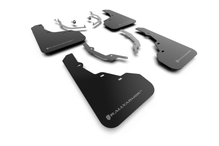 Rally Armor MF78-UR-BLK-GRY Black Mud Flap/Grey Logo
