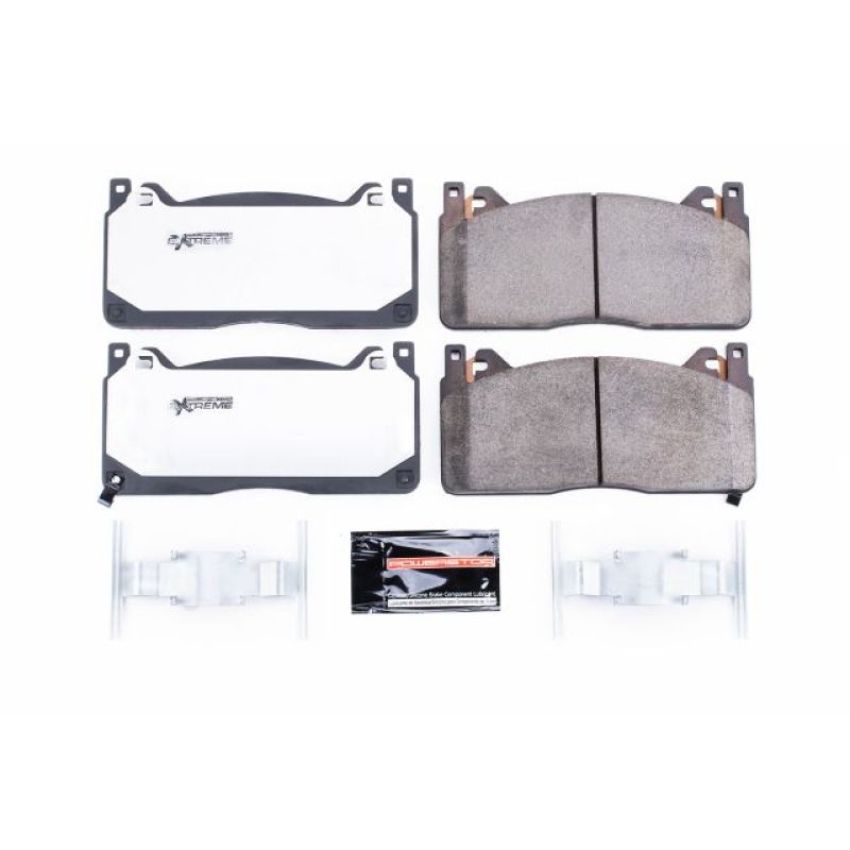 PowerStop Z26-1853 PowerStop - Z26 Performance Carbon-Fiber Ceramic Brake Pads with Hardware Kit