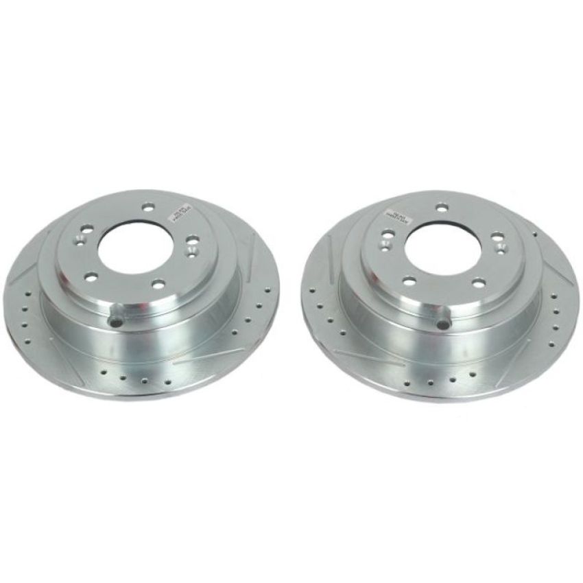 PowerStop JBR1523XPR PowerStop Evolution Performance Drilled, Slotted & Plated Brake Rotor Pair