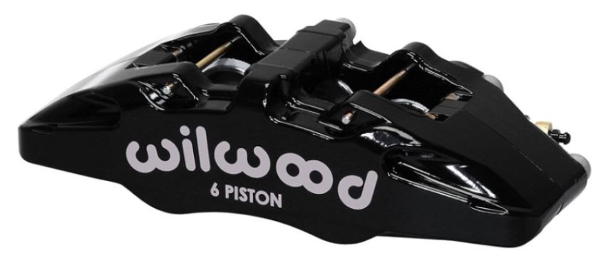 Wilwood 120-13433-BK Caliper-Forged Dynapro 6 5.25in Mount-L/H 1.62/1.38in/1.38in Pistons 1.10in Disc