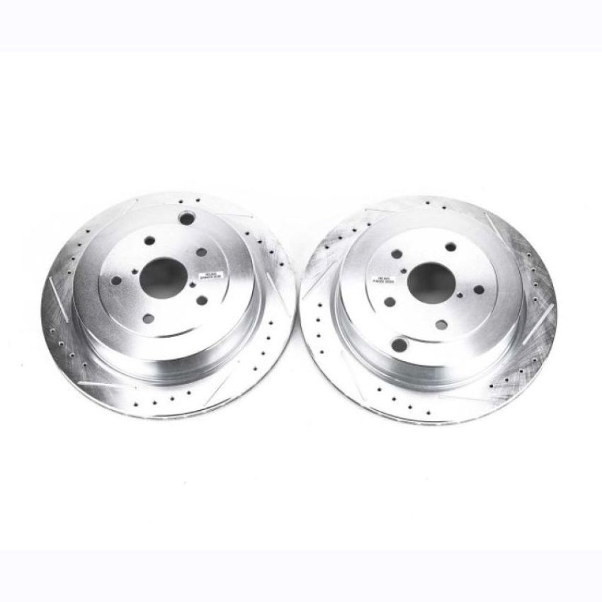 PowerStop JBR1368XPR PowerStop Evolution Performance Drilled, Slotted & Plated Brake Rotor Pair