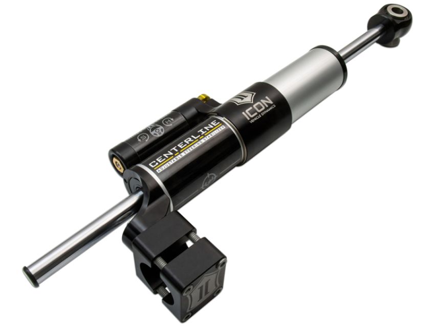 ICON 22020 07-18 Jeep Wrangler JK Adj Thru Shaft Steering Stabilizer Kit
