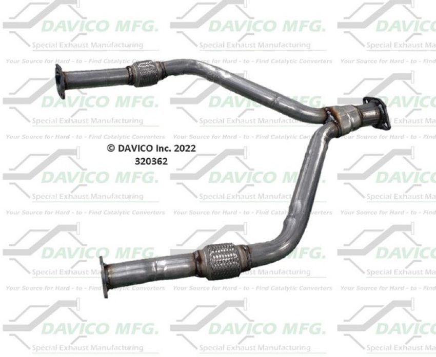 Davico Mfg 320362 Prebent exhaust Y pipe