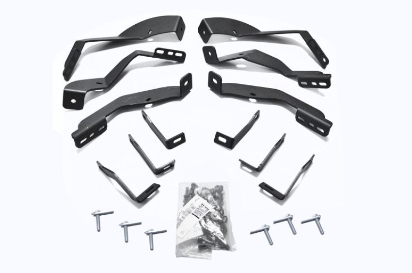 Go Rhino 6840425 15-19 Chevrolet Silverado 2500HD/3500HD Brackets for OE Xtreme Cab Length SideSteps