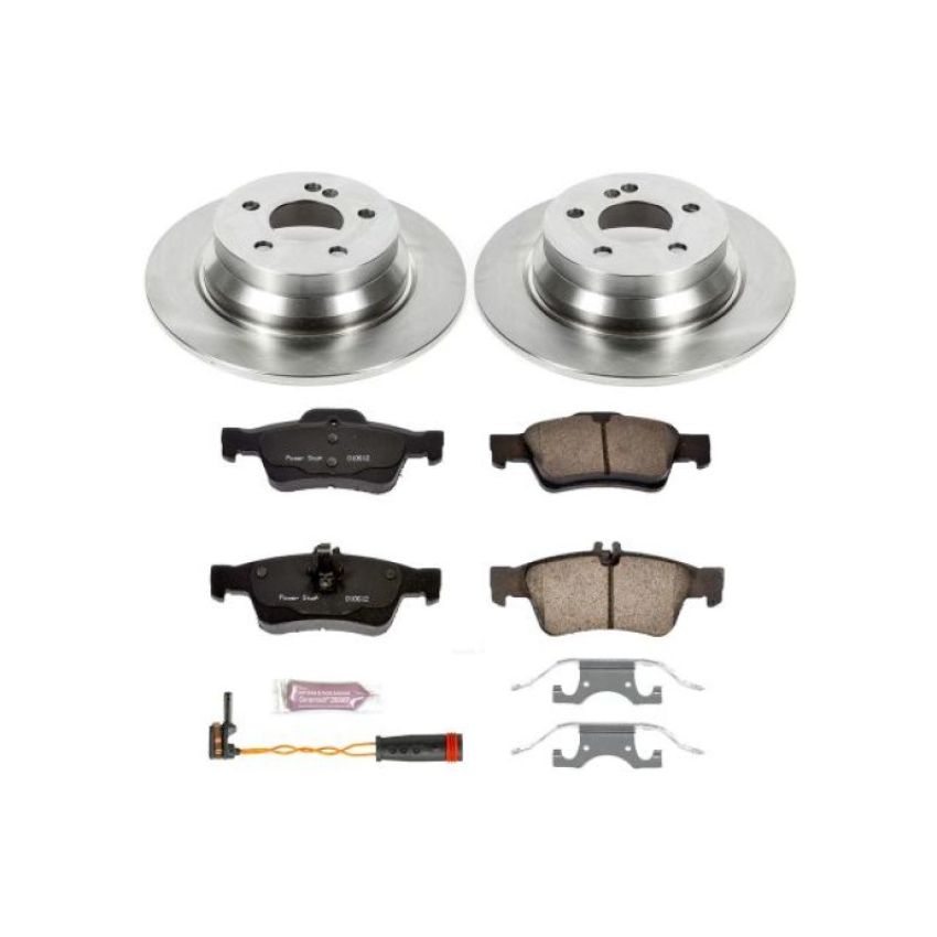 PowerStop KOE5320 OE Stock Replacement Low-Dust Ceramic Brake Pad and Rotor Kit