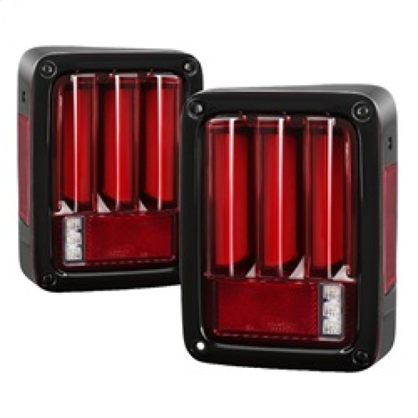 SPYDER 5084798 LED Tail Lights - Version 2 - Red Clear