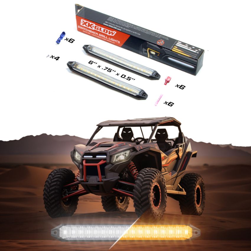 XKGLOW XK041029-6 XK Glow 6 Switchback Grill Lights with Start-up Animation & Sequential Turn Signals