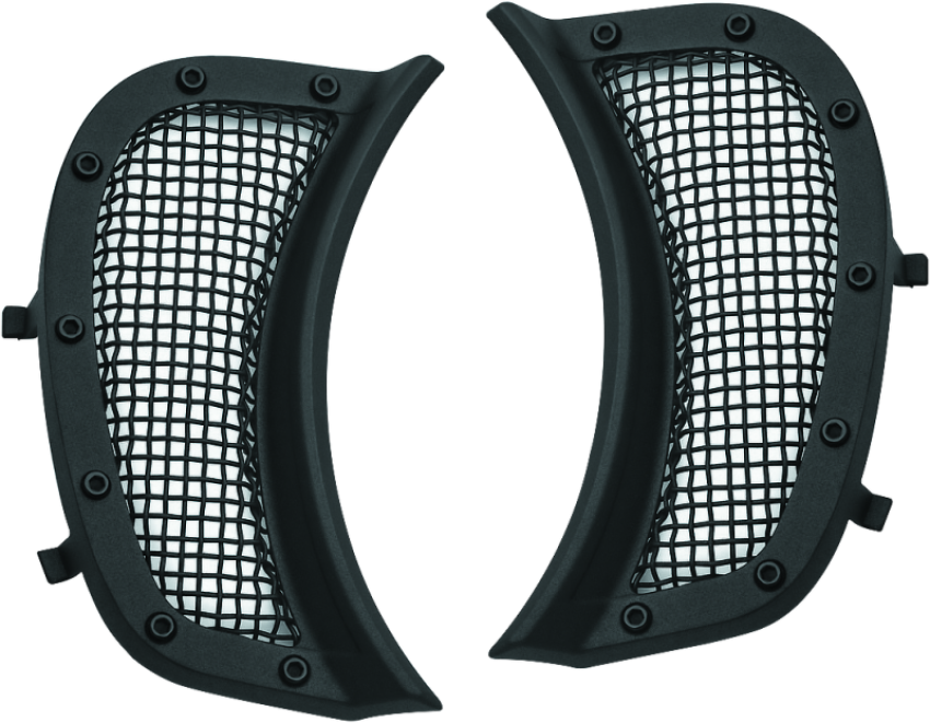 Kuryakyn 6519 Mesh Headlight Vent Accents Black