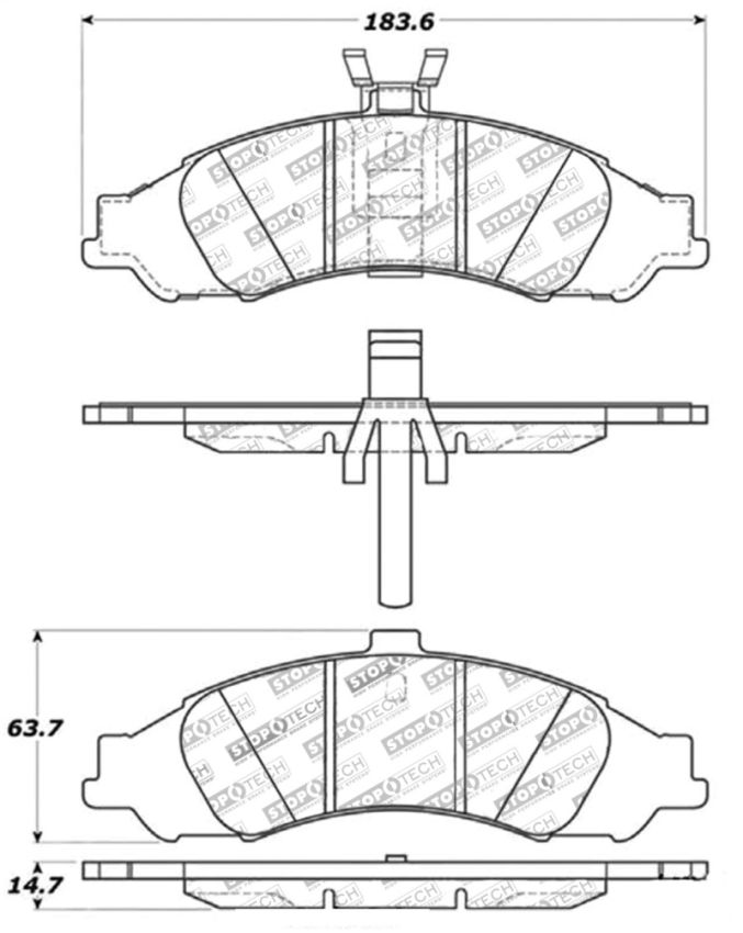 Stoptech 309.10430 Performance Brake Pads