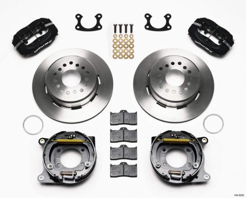 Wilwood 140-9282 Forged Dynalite P/S Park Brake Kit Small Ford 2.50in Offset