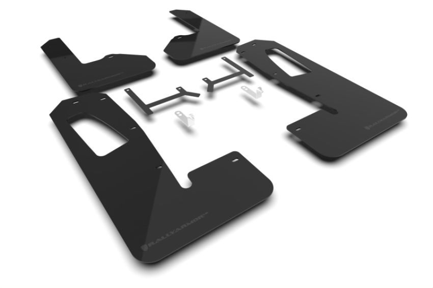 Rally Armor MF108-UR-BLK-MBK Black Mud Flap/Metallic Black Logo