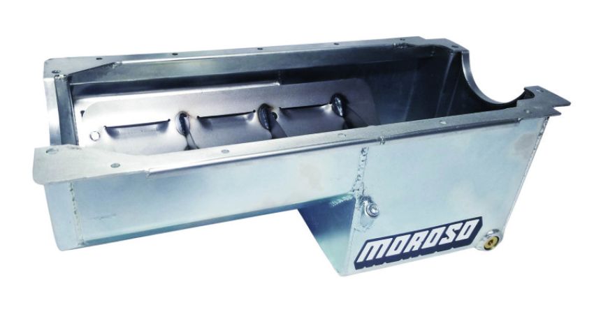 MOROSO MOR21019 SBC Steel Oil Pan - 7qt. For Dart/Rocket Block