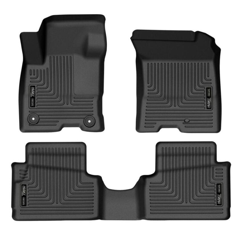 Husky Liners 95401 22-23 Ford Maverick Hybrid Weatherbeater Black Front & 2nd Seat Floor Liners
