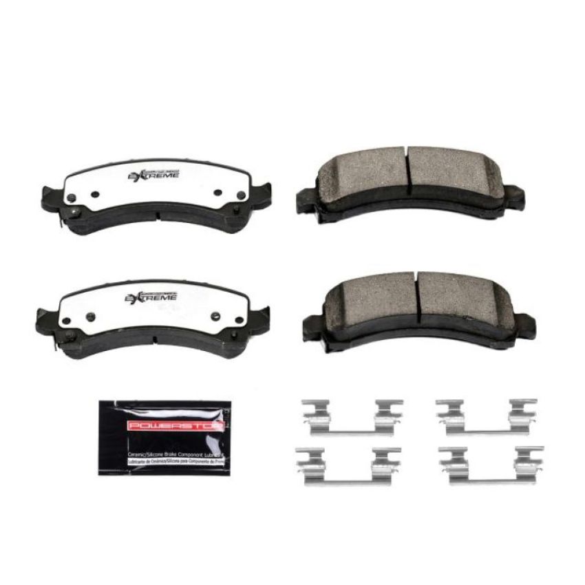 PowerStop Z36-974 PowerStop - Z36 Truck and SUV Carbon-Fiber Ceramic Brake Pads with Hardware Kit