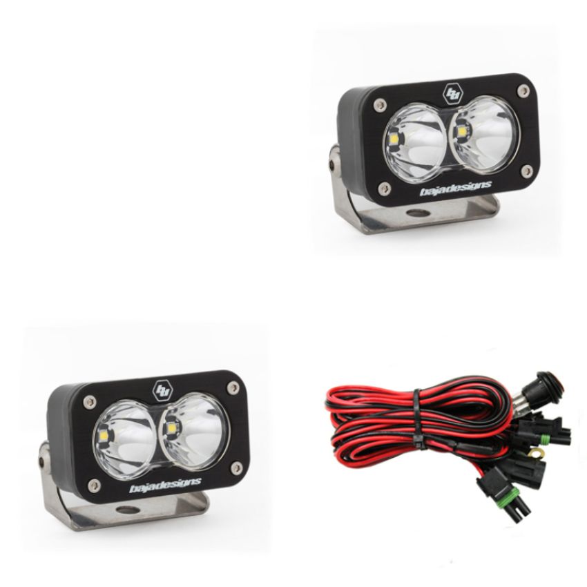 Baja Designs 547801 S2 Sport Black LED Auxiliary Light Pod Pair