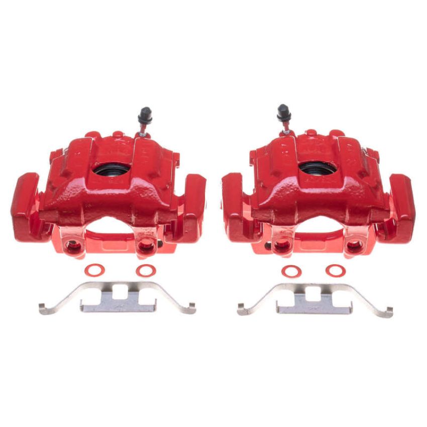 PowerStop S1886 Red Powder Coated Calipers