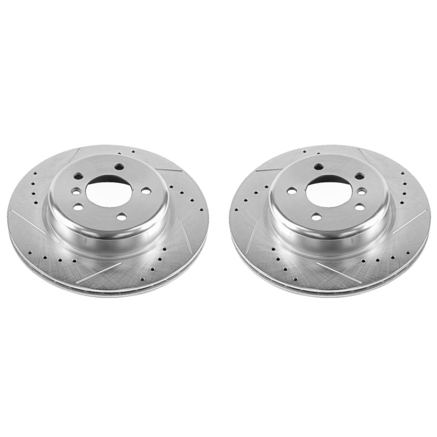 PowerStop EBR1235XPR PowerStop Evolution Performance Drilled, Slotted & Plated Brake Rotor Pair