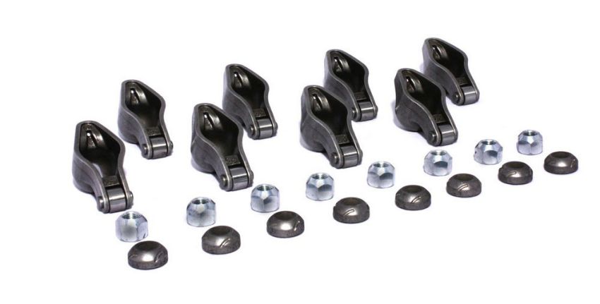 COMP CAMS COM1416-8 SBC Magnum Roller Rocker Arms 1.6 Ratio 3/8 Stud