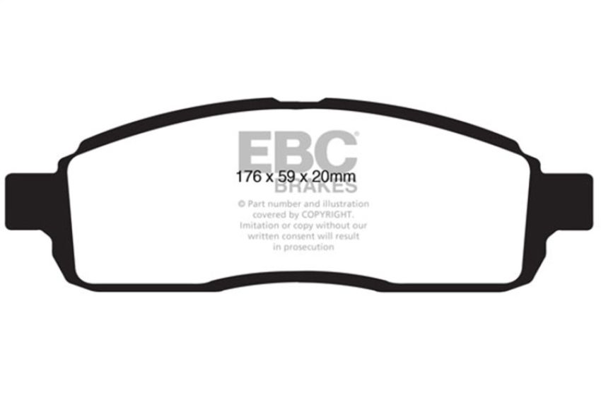 EBC Brakes DP61843 6000 Series Greenstuff Truck/SUV Brakes Disc Pads
