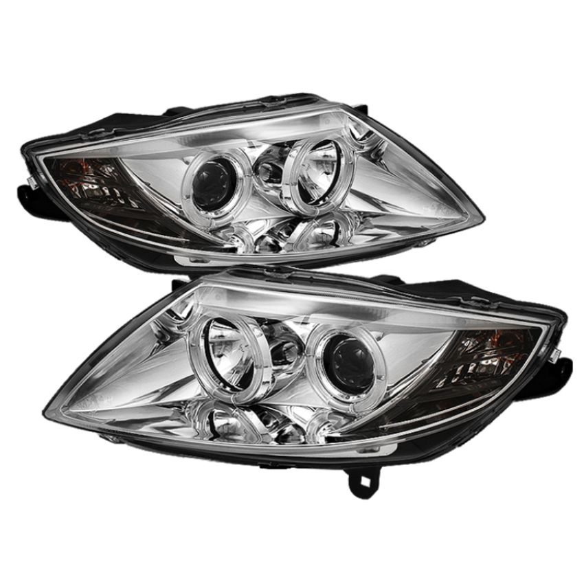 SPYDER 5029683 Projector Headlights - LED Halo - Chrome