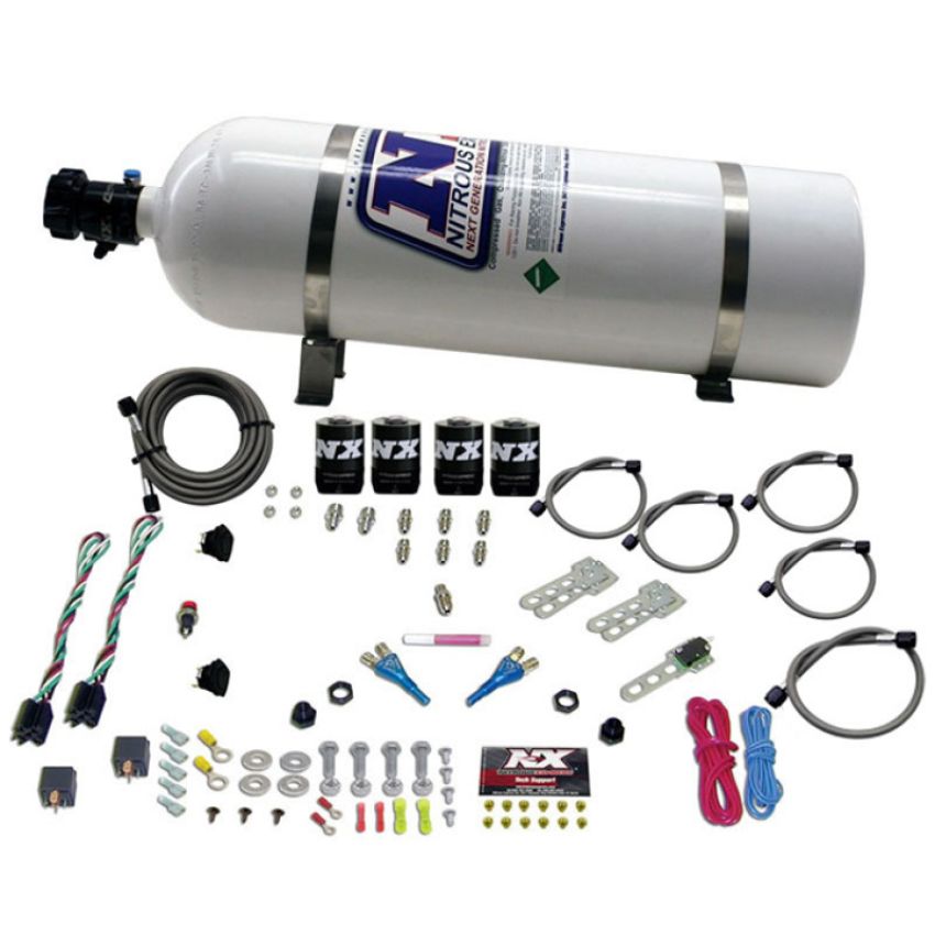 Nitrous Express 20124-15 FORD EFI DUAL STAGE (50-75-100-150HP X 2) WITH 15LB BOTTLE