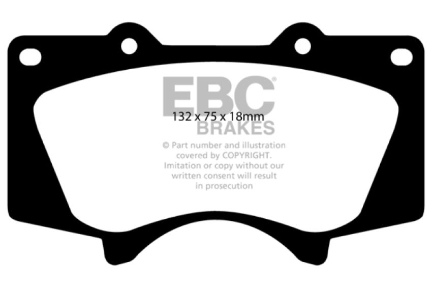 EBC Brakes DP61657 6000 Series Greenstuff Truck/SUV Brakes Disc Pads