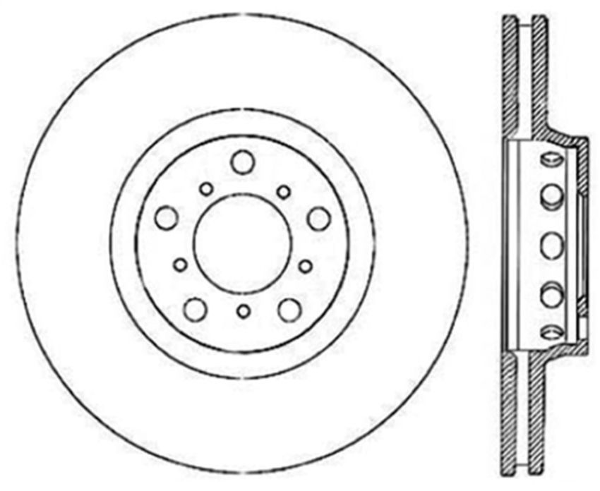 Stoptech 128.34062L 00-03 BMW M5 Drilled Left Front Rotor