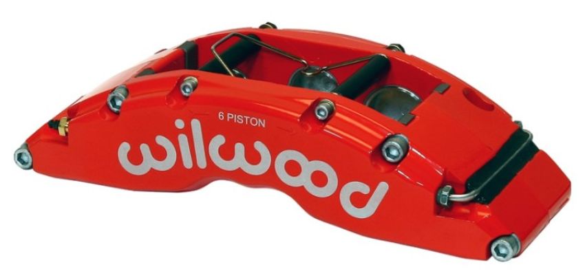 Wilwood 120-14320-RSR Caliper-TC6R-Red 1.88/1.62/1.62in Pistons 1.38in Disc