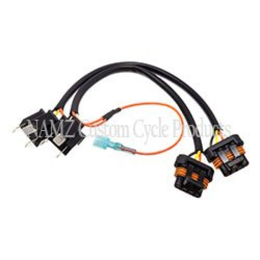 NAMZ NHD-69200533 04-23 V-Twin FLTR OEM LED Headlamp Adaptor Daymaker Harness (HD 69200533)