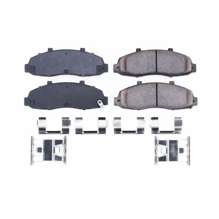PowerStop 17-679 PowerStop - Z17 Low-Dust Ceramic Brake Pads with Hardware