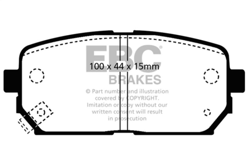 EBC Brakes UD1296 Ultimax OEM Replacement Brake Pads