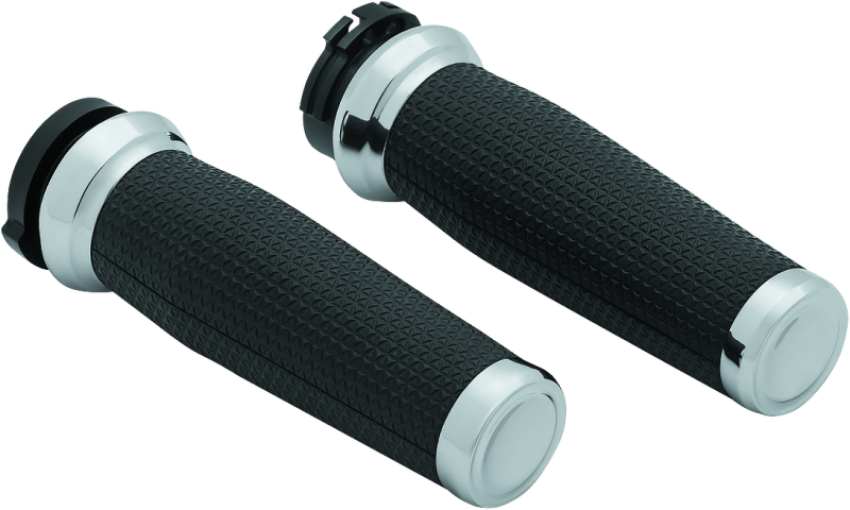 Kuryakyn 5940 Thresher Grips Dual Cable Chrome