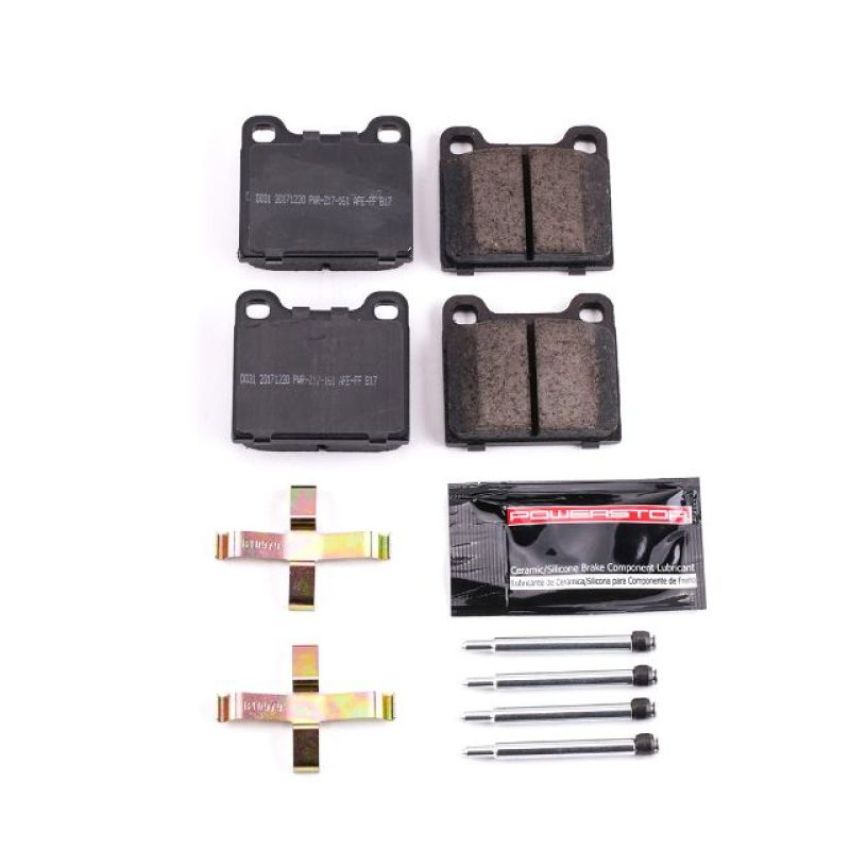PowerStop Z23-031 PowerStop - Z23 Daily Driver Carbon-Fiber Ceramic Brake Pads with Hardware Kit