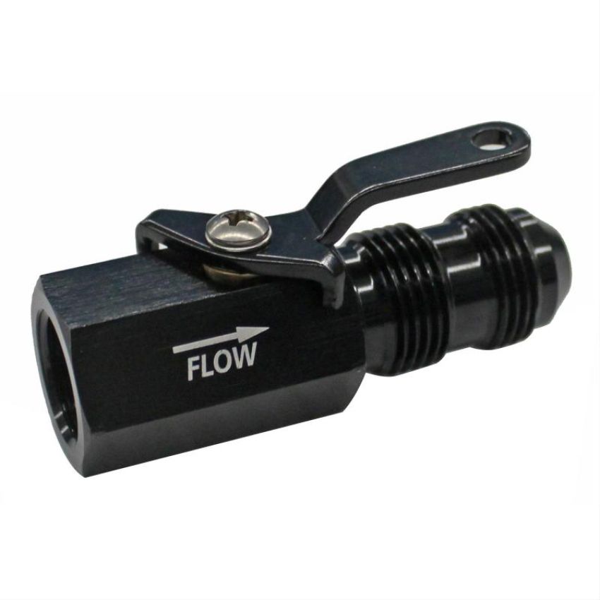 FRAGOLA FRG961008-BL #8 Shut off Valve Black Female Inlet/Male Outlet