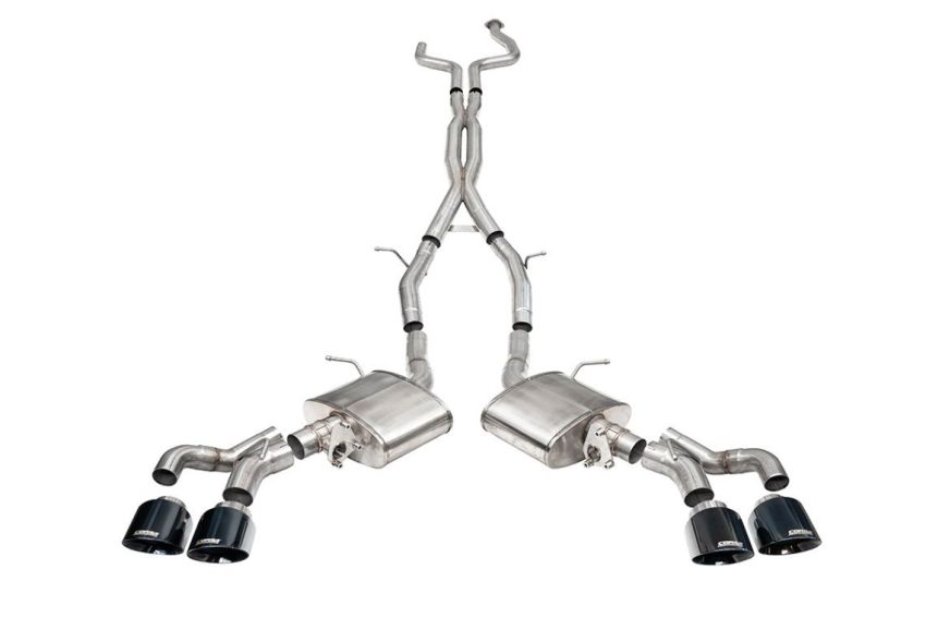 CORSA Performance 21320BLK Corsa 2022-2024 Cadillac CT5-V Blackwing 3in. Cat-Back w/ Act. Exh. Dbl. X-Pipe Twin 4.5in. Tips