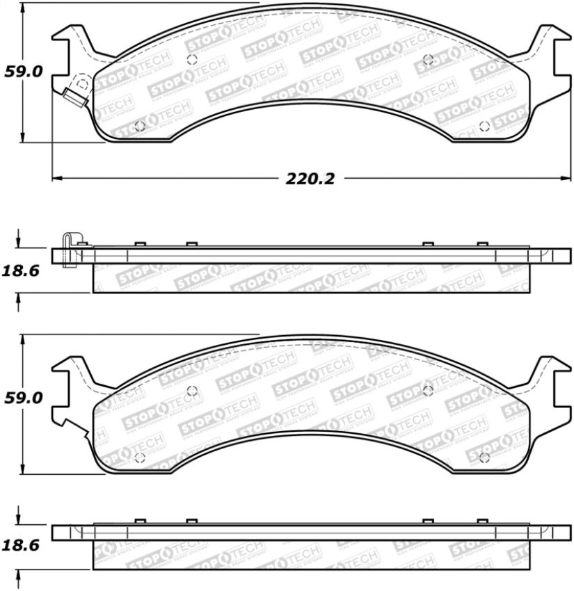Stoptech 308.08210 Street Brake Pads