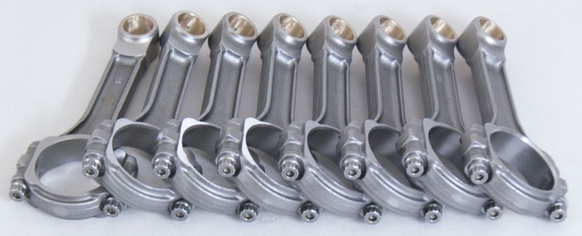 Eagle Chevrolet Small Block 5140 I-Beam Connecting Rod 6.250in w/ 3/8in ARP 8740 (Set of 8)