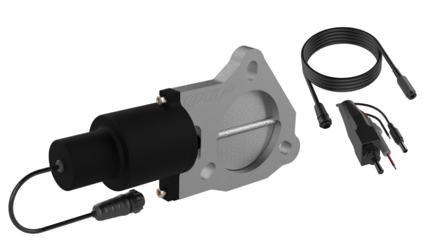 QTP QTEC30 3in Bolt-On QTEC Electric Cutout Valve - Single