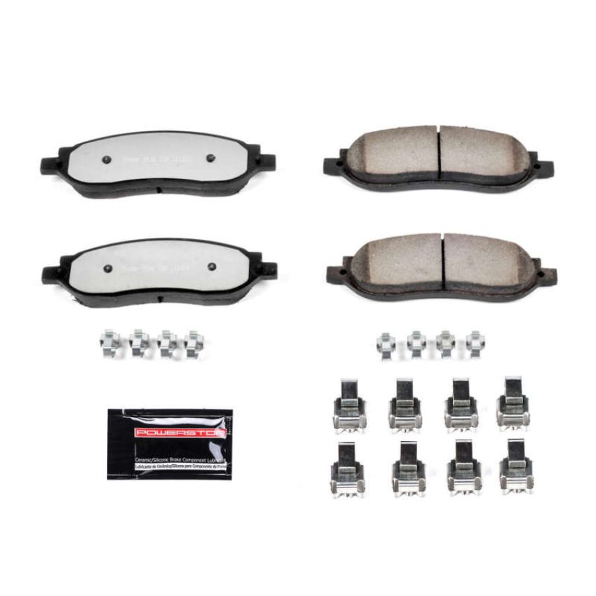 PowerStop Z36-1068 PowerStop - Z36 Truck and SUV Carbon-Fiber Ceramic Brake Pads with Hardware Kit