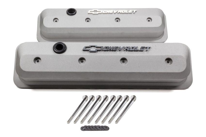 PROFORM PFM141-842 SBC Valve Cover Slant Edge Gray Crinkle