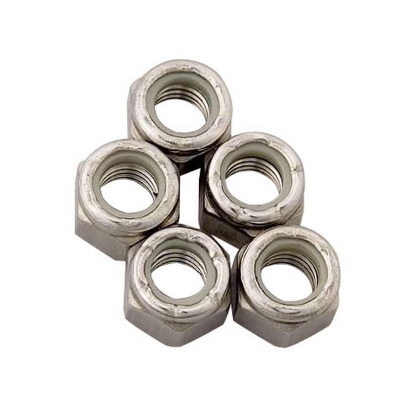 ARP ARP400-8764 S/S 6pt. Fine Nyloc Nuts - 3/8-24 (5)