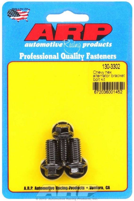 ARP ARP130-3302 GM Alternator Bracket Bolt Kit - 6pt.