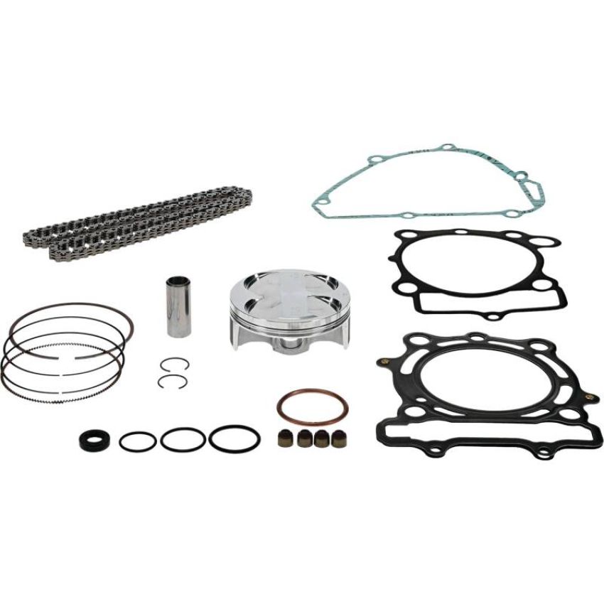 Vertex Pistons VTKTC24020A Vertex Piston 15-16 Kawasaki KX 250 F 250cc Forged Replica Top-End Piston Kit 13.8:1 Comp.